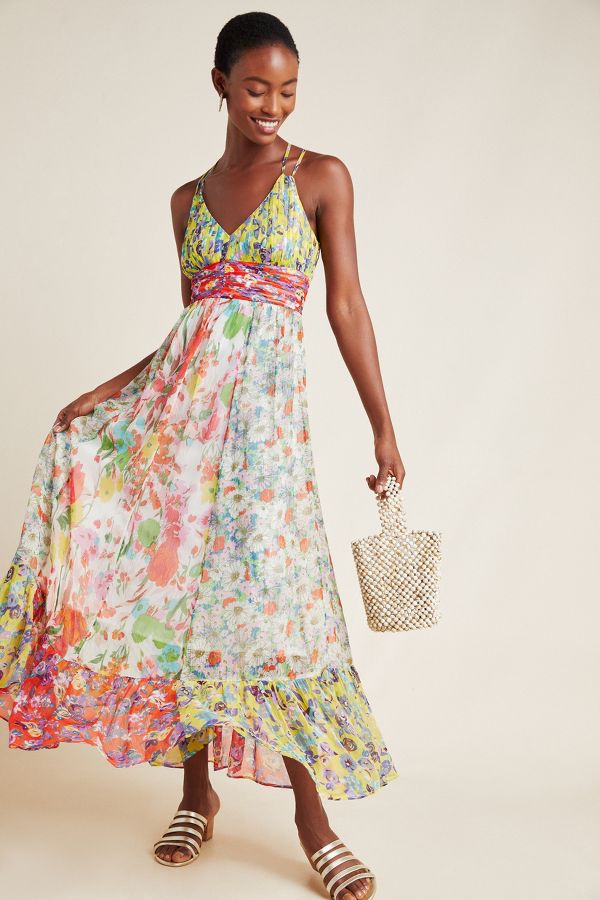 Malibu Floral Maxi Dress | Anthropologie UK