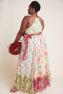 malibu floral maxi dress