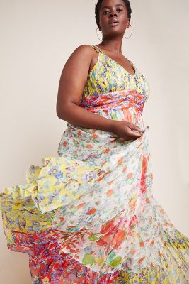 malibu floral maxi dress