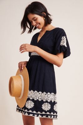 anthropologie mini dress