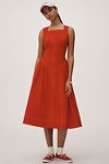 Thumbnail View 5: By Anthropologie High-Neck Seamed Midi Dress