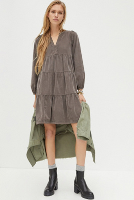 anthropologie corduroy dress