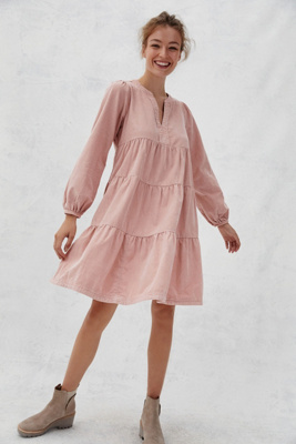 tiered tunic dress