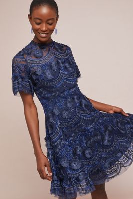 shoshanna chantae lace midi dress