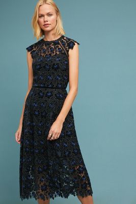 nightingales lace detail dress