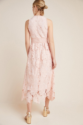 shoshanna chantae lace midi dress