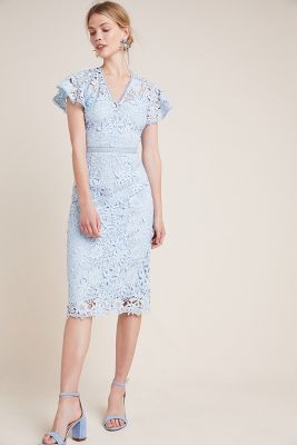 Shoshanna Taylor Lace Sheath Dress 