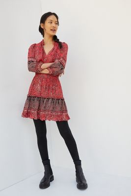 paisley mini dress