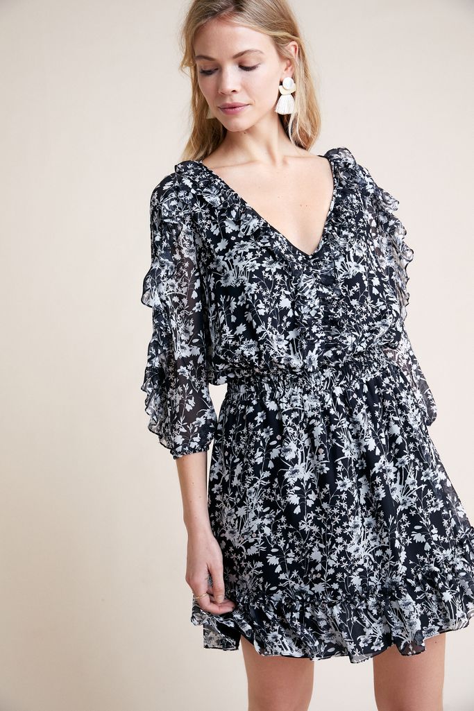 Shoshanna Praiano Silk Petite Dress | Anthropologie