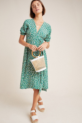 faithfull the brand green dress