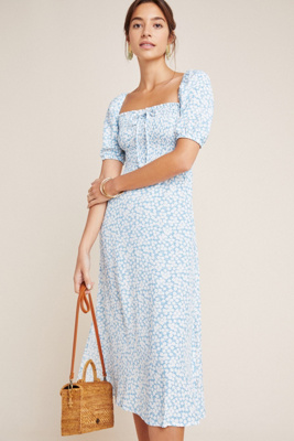 faithfull bella floral midi dress