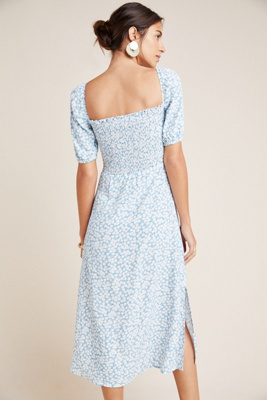 faithfull bella floral midi dress