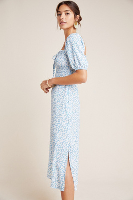 faithfull bella floral midi dress