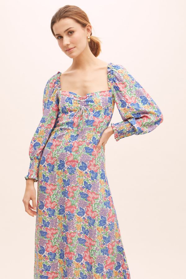 Faithfull The Brand Mathilde Floral-Print Dress | Anthropologie UK