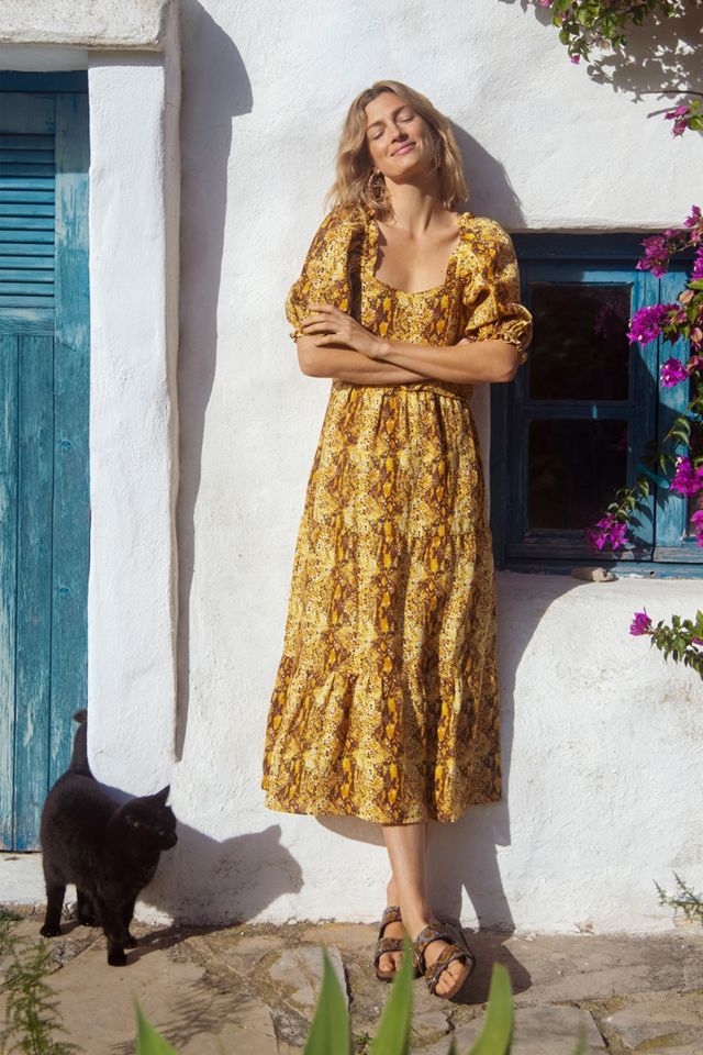 Faithfull Dawn Linen Maxi Dress