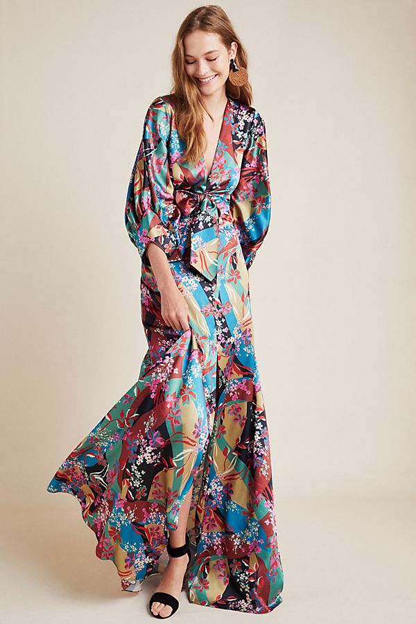 Slide View: 1: Sachin + Babi Josephine Satin Maxi Dress