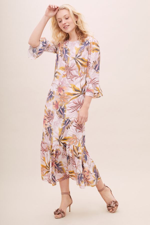 Kachel Bianca Printed Maxi Dress | Anthropologie UK