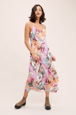 silk tie dress