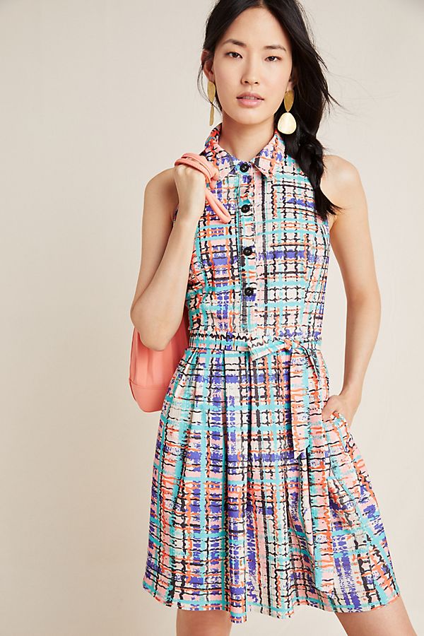 Slide View: 1: Sedgwick Abstract Shirtdress