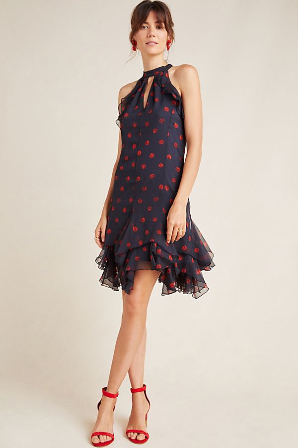 Slide View: 1: Orleans Ruffled Mini Dress