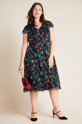 anthropologie fiona midi dress