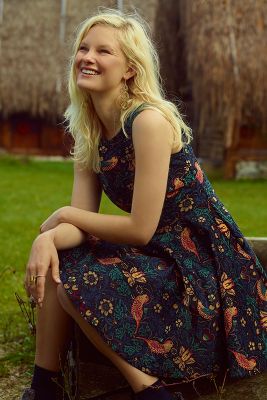 anthropologie corduroy dress