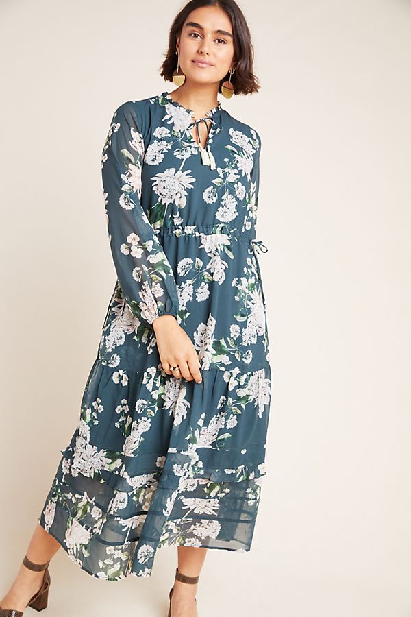 Slide View: 1: Sandrine Floral Maxi Dress