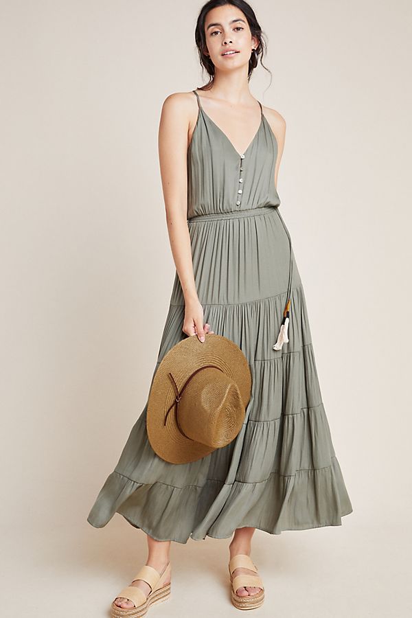 Slide View: 1: Emmaline Tiered Maxi Dress