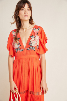cleobella duende embroidered maxi dress