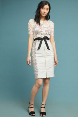 anthropologie white dress