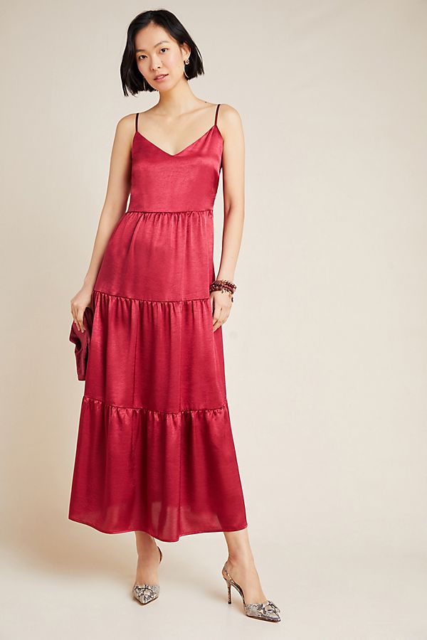 Slide View: 1: Elodie Tiered Maxi Dress
