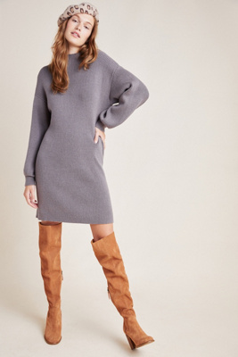 mock sweater dress