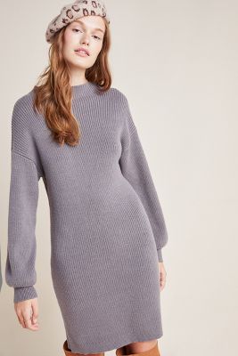 mock neck sweater dresses