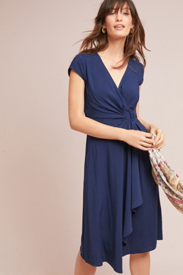 anthropologie wrap dress