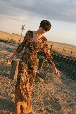 anthropologie farm rio wrap dress,zs3s.com