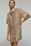 Thumbnail View 3: Sunday in Brooklyn Textured Shine Mini Shirt Dress