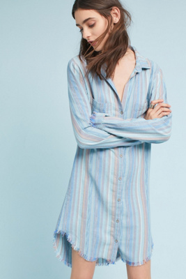 cloth and stone denim shirt dress