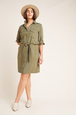 anthropologie shirt dress