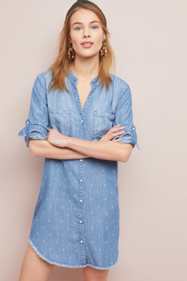 cloth and stone denim shirt dress