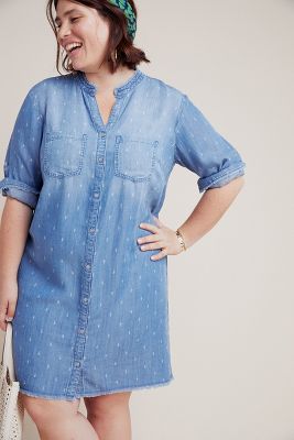 cloth and stone chambray shirt dress