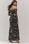 Visualizzazione miniature 2: AFRM Long-Sleeve Off-The-Shoulder Mesh Maxi Dress