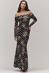 Visualizzazione miniature 1: AFRM Long-Sleeve Off-The-Shoulder Mesh Maxi Dress