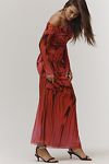 Thumbnail View 4: AFRM Long-Sleeve Off-The-Shoulder Mesh Maxi Dress