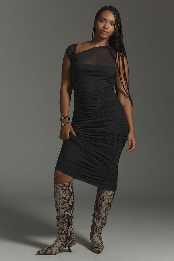 Slide View: 4: AFRM Biona Mesh Maxi Dress