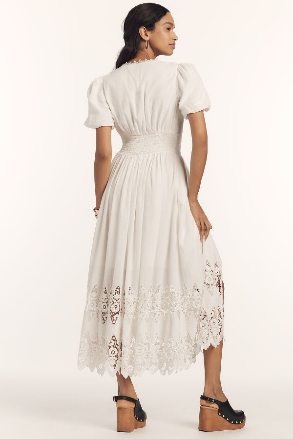 Slide View: 2: The Katerina Button-Front Dress: Eyelet Edition