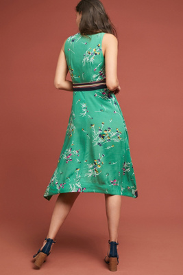 anthropologie botanica wrap dress