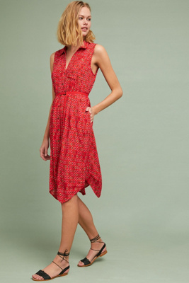 anthropologie maeve red dress