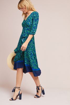 anthropologie maeve wrap dress