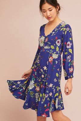 anthropologie maeve floral dress