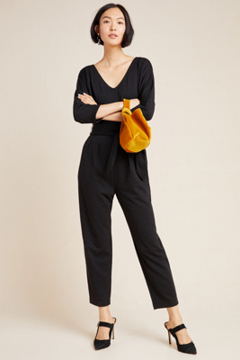 anthropologie black jumpsuit